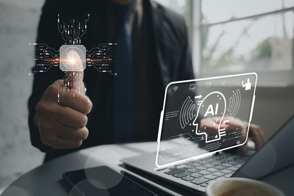 The process of designing digital work by combining AI with human creativity.