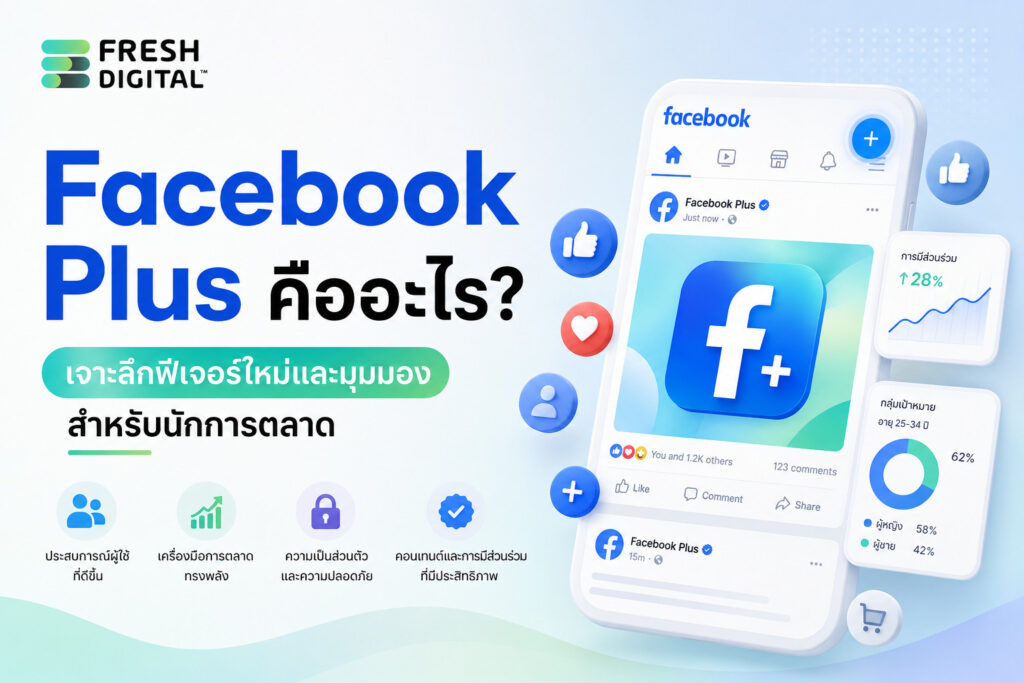 Facebook Plus คืออะไร พร้อมเจาะลึกฟีเจอร์ใหม่ ประโยชน์ และมุมมองสำหรับนักการตลาดดิจิทัล